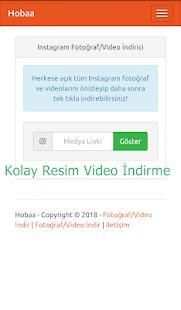 İnsta Foto Video İndir 2018 screenshot 1