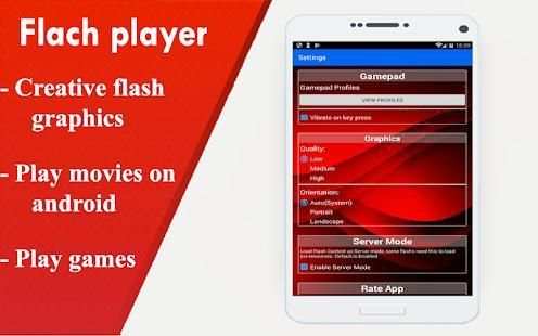 Flash Player for Android - FLV and SWF screenshot 2