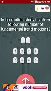 Industrial Engineering Quiz स्क्रीनशॉट 6
