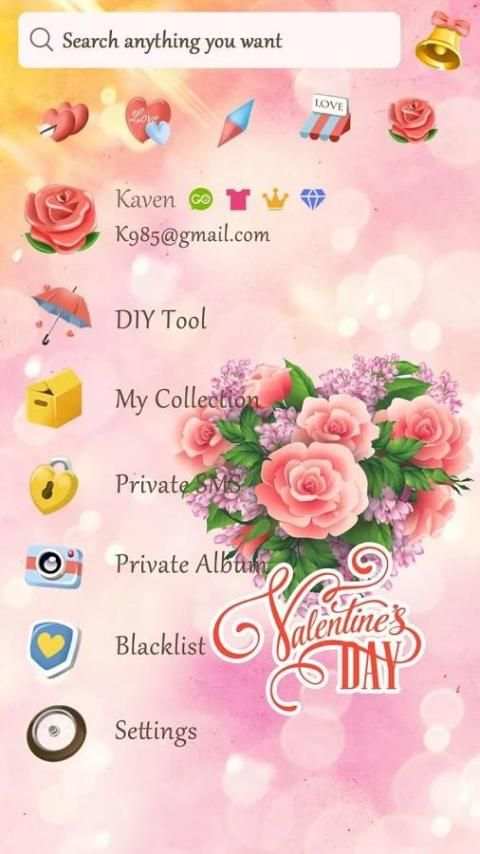 GO SMS TURE LOVE THEME screenshot 1