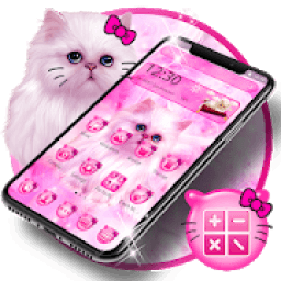 Pink Cute Cat Kitty Theme icon