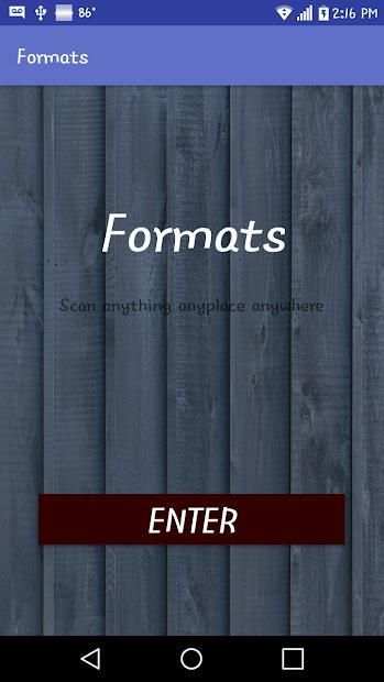 Formats screenshot 8