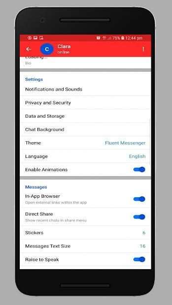 Fluent Messenger स्क्रीनशॉट 2