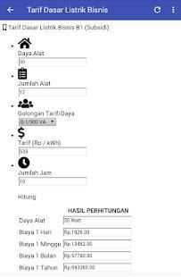 Simulasi Hitung Biaya Listrik screenshot 2