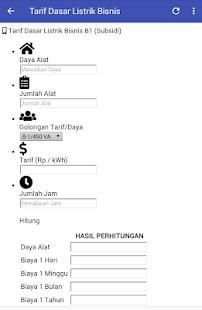 Simulasi Hitung Biaya Listrik screenshot 3