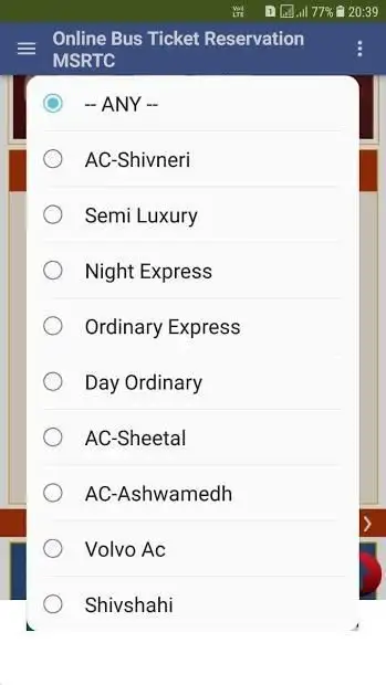 Online Bus Ticket Reservation MSRTC screenshot 2