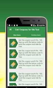 Taxi Coupons for Ola Cab स्क्रीनशॉट 4