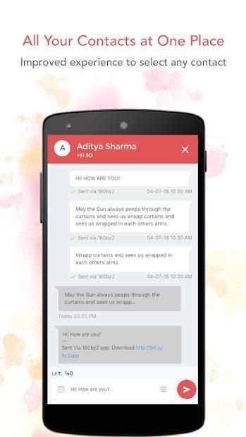 Free SMS by 160by2 स्क्रीनशॉट 5