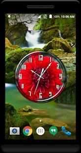 Red Dahlia Clock Live WP स्क्रीनशॉट 1