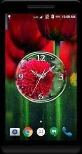 Red Dahlia Clock Live WP स्क्रीनशॉट 3