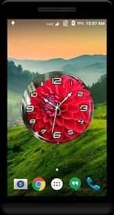 Red Dahlia Clock Live WP स्क्रीनशॉट 2