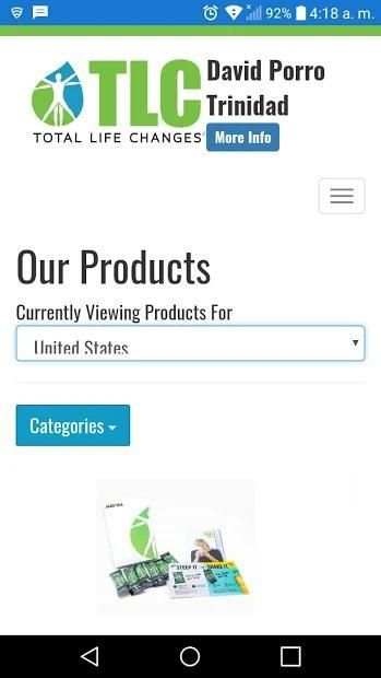 Total life change shop TLC store screenshot 1