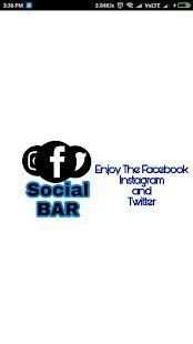 Social Bar - Enjoy Facebook, Instagram, Twitter screenshot 3
