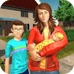Virtual Sister Happy Mom Newborn Baby Family Game icon