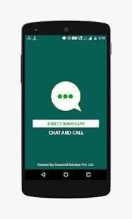 Direct WhatsApp Chat and Call. 4 تصوير الشاشة