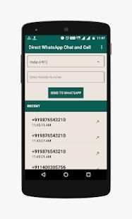 Direct WhatsApp Chat and Call. 3 تصوير الشاشة