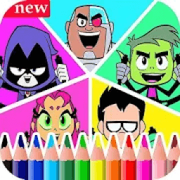ikon Teen Titans Coloring Book