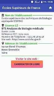 Ecoles Licence screenshot 1