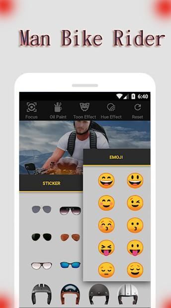 Man Bike Rider Photo Montage: Éditeur de photos screenshot 2