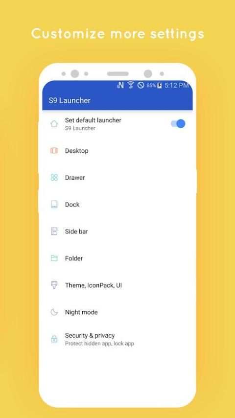 S9 Plus Launcher screenshot 2