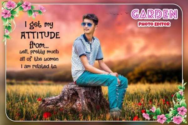 Garden Photo Editor 2018 screenshot 1