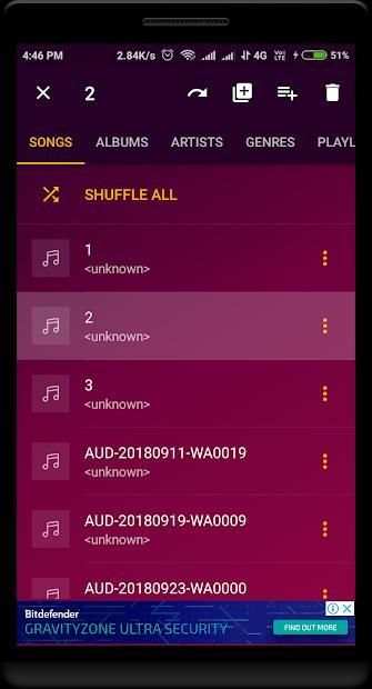 Milky Music Player स्क्रीनशॉट 1