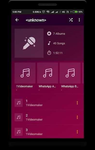 Milky Music Player स्क्रीनशॉट 5
