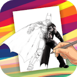 How To Draw Batman icon