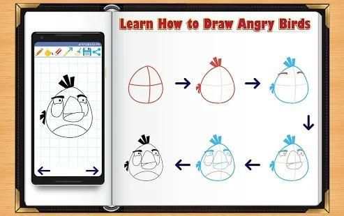 Learn How to Draw Angry Birds Character स्क्रीनशॉट 4