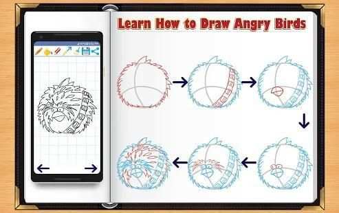 Learn How to Draw Angry Birds Character स्क्रीनशॉट 2