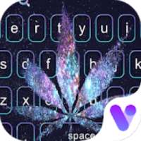 Fancy Weed Galaxy Keyboard Theme on 9Apps