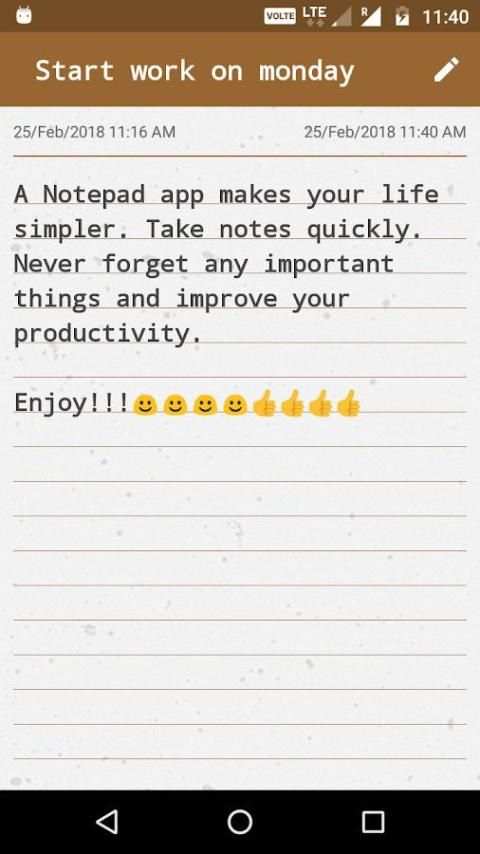 Notepad Easy Notes – Notepad for Android स्क्रीनशॉट 1