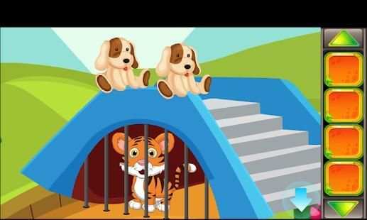 Best Escape Game 10 - Smart Tiger Cub Rescue Game screenshot 2