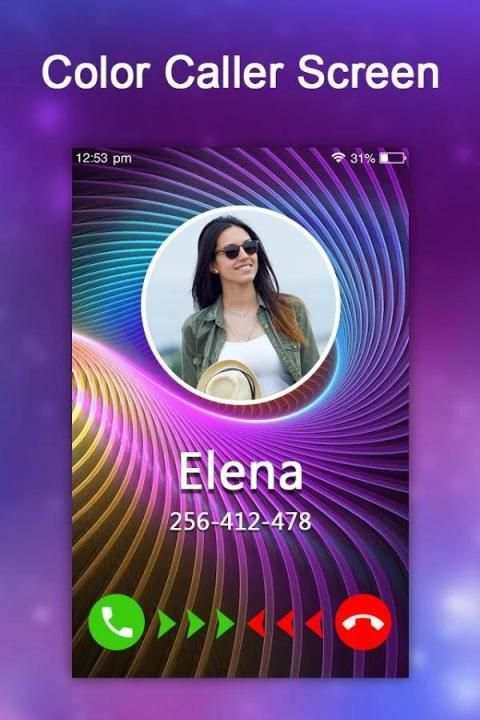 3D Color Caller Screen - Love Caller Screen screenshot 1