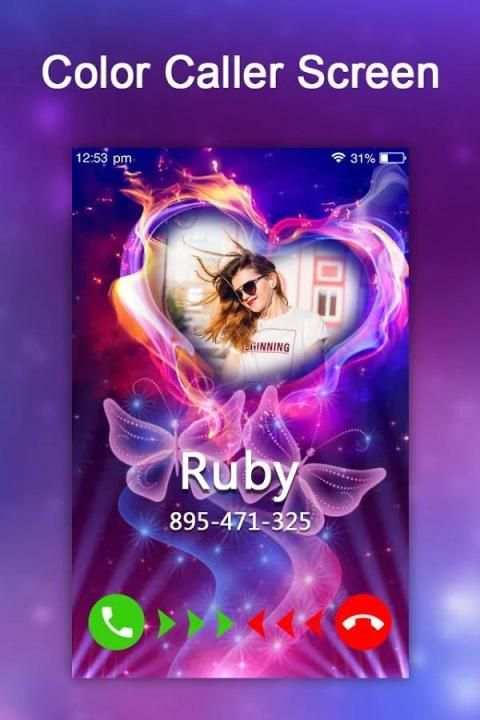 3D Color Caller Screen - Love Caller Screen screenshot 2