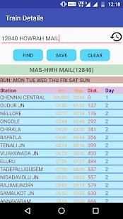 Pocket Railway Enquiry(India) screenshot 2