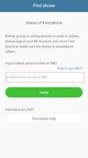 Mi Finddevice Mi Cloud Lock Check screenshot 3