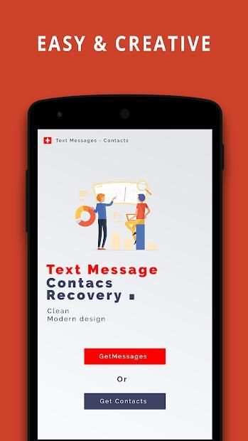 Recover All Deleted Text Messages -Contacts Backup screenshot 1