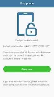 Mi Finddevice Mi Cloud Lock Check screenshot 2