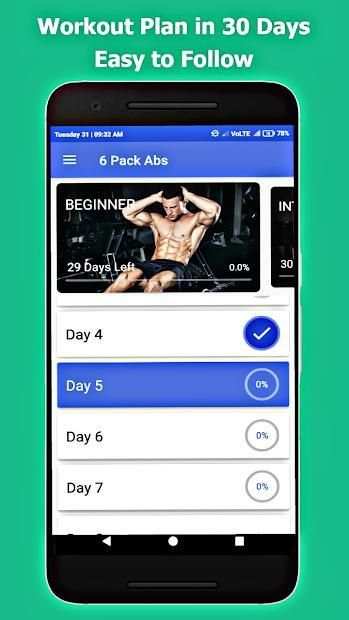 Six Pack Abs in 30 Days - 6 Pack Abs Home Workout स्क्रीनशॉट 5