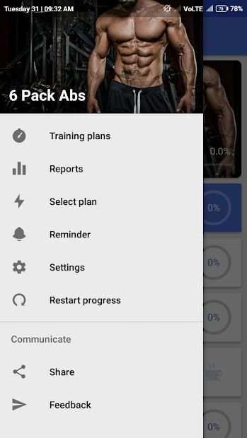 Six Pack Abs in 30 Days - 6 Pack Abs Home Workout स्क्रीनशॉट 1