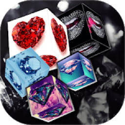 ikon 3D Diamond cube live wallpaper
