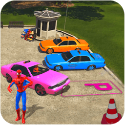 ikon Superhero Taxi Driver: Stunt Racing Games