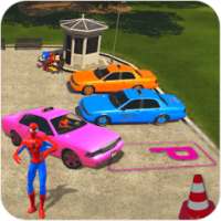 Superhero Taxi Driver: Stunt Racing Games