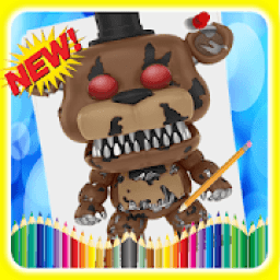 how to draw &amp; coloring FNAF new collection أيقونة