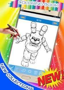 how to draw & coloring FNAF new collection screenshot 3
