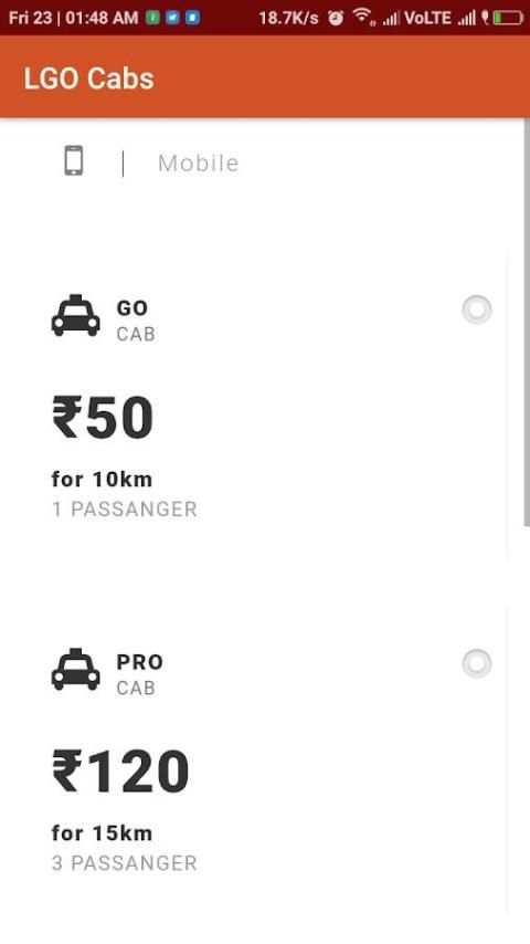 LGO - Book Cab And Bike स्क्रीनशॉट 2