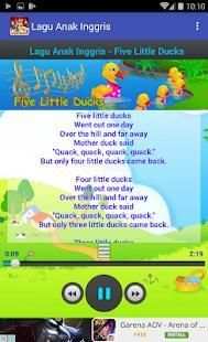 Lagu Anak Inggris 4 تصوير الشاشة