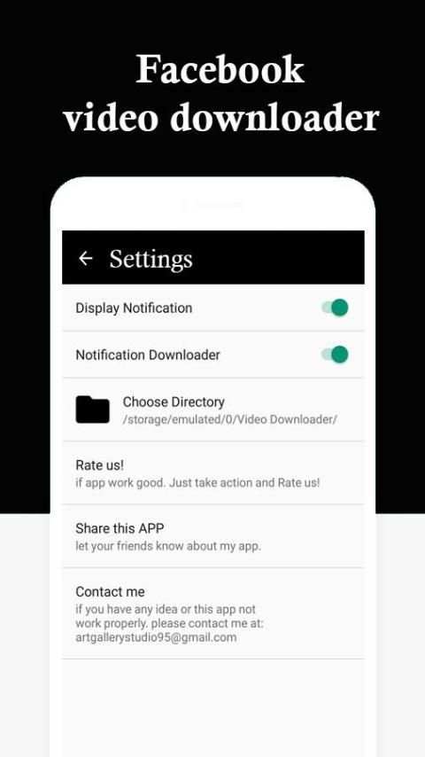 Facebook Video Downloader 2018 screenshot 1