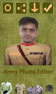 Pak Army Suits Face And Caps Editor 1 تصوير الشاشة